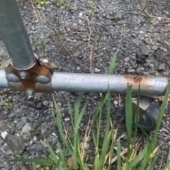 再出品　(3月中引き取り)　鉄製　ハンガーラック(2台)の画像