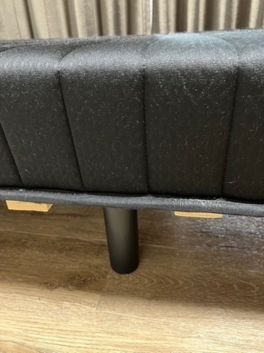シングルベッド　マットレス脚付き　黒　体圧分散　美品