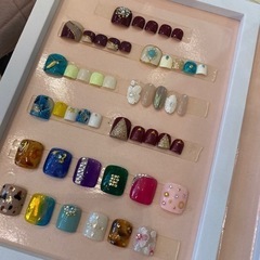 フットネイル見本&ブック付きの画像