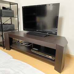 テレビ台　ダークブラウン　ウォルナット調