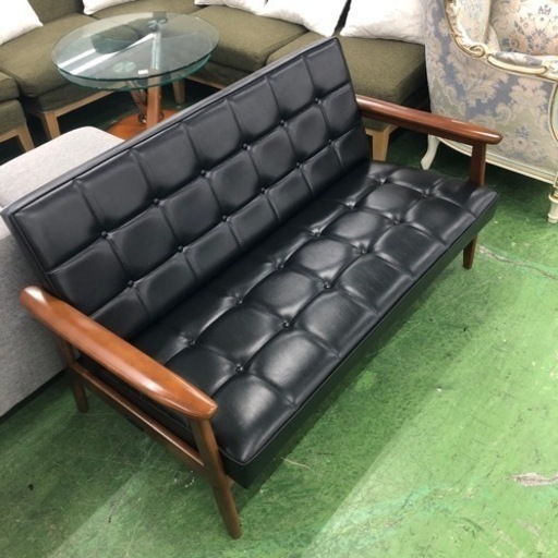 カリモク60 Kチェア 2シーター　スタンダードブラック