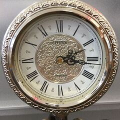 ○【通電動作確認済】時計 女性像 置時計 インテリア コレクション 振り子時計 洋風 (NF220910)208-466の画像