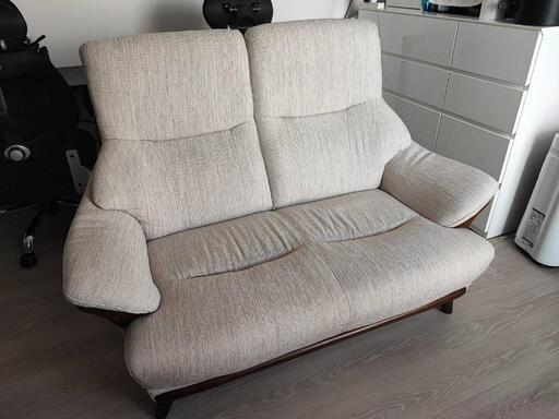 【美品・5000円にお値下げ】定価 44,900円 　ニトリ　2人用布張りソファ　コウテイ3DR