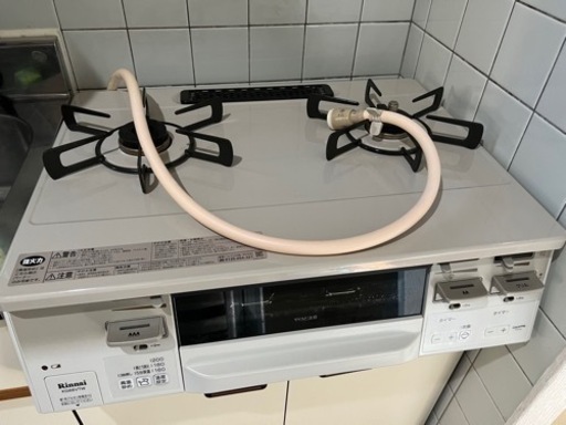 【美品】2020年購入　リンナイ2口ガスコンロ　都市ガス用