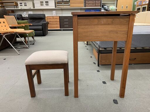 1面ドレッサー　イス付き　無印良品