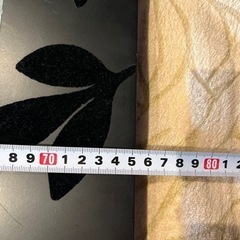 鏡 大型ミラー 家具 ブラック 花 葉っぱ アンティーク 姿見の画像