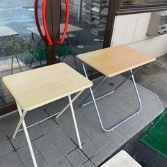 折りたたみデスク　2個セット　作業台　DIY  