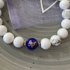 ラピスラズリ疫病退散ブレスレット　プレゼントの画像