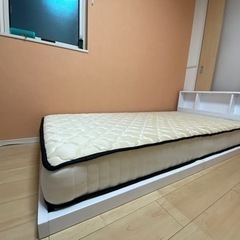 すのこベッド(シングル)マットレス付