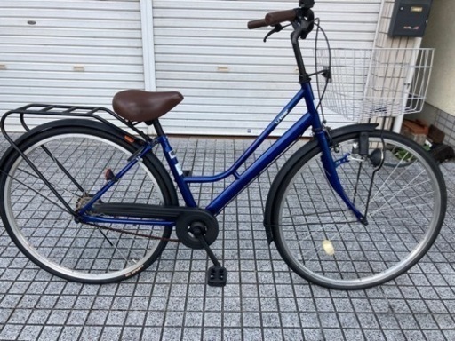 【27インチ自転車】変速なし　美品❗️リヤタイヤ、前カゴ新品❗️リヤキャリアあり　若林自転車　膳所店　SALE中❗️