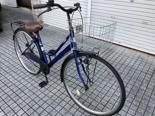 【27インチ自転車】変速なし　美品❗️リヤタイヤ、前カゴ新品❗️リヤキャリアあり　若林自転車　膳所店　SALE中❗️