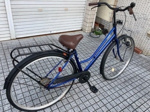 【27インチ自転車】変速なし　美品❗️リヤタイヤ、前カゴ新品❗️リヤキャリアあり　若林自転車　膳所店　SALE中❗️