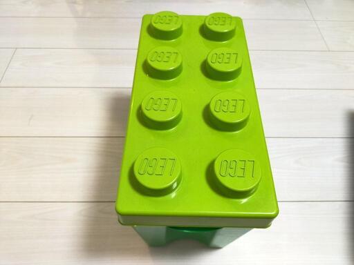 レゴブロック　コンテナ　緑色