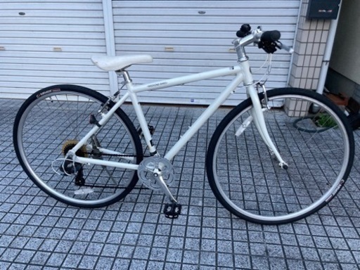 【クロスバイク】700x32c 7段変速　前後タイヤ、グリップ新品❗️若林自転車　唐崎店　SALE❗️