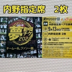 9/13(火)ソフトバンクホークス　観戦チケット