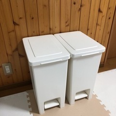 ペダル式ゴミ箱2個