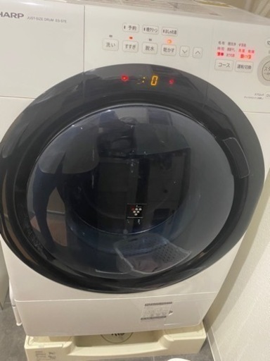 14万☞5万円⁉️シャープ/SHARP ES-S7E-WL ドラム式プラズマクラスター 洗濯7kg/乾燥3.5kg 左開き ホワイト 