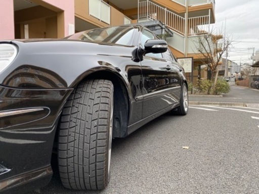 【バリ山】w211 E350アヴァンギャルドS専用純正 AMGホイール+スタッドレス純正サイズ