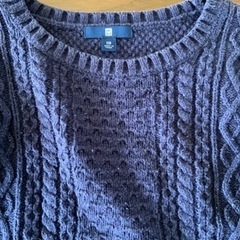 ユニクロ　キッズ　セーター　ブルー　サイズ110センチの画像