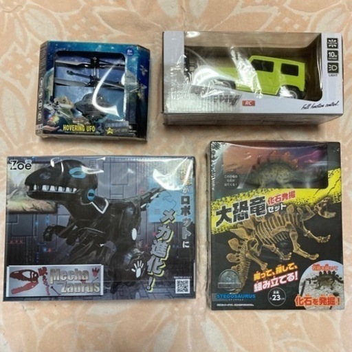 新品　恐竜ラジコン　化石発掘キット　UFOドローン　ジムニーラジコンセット