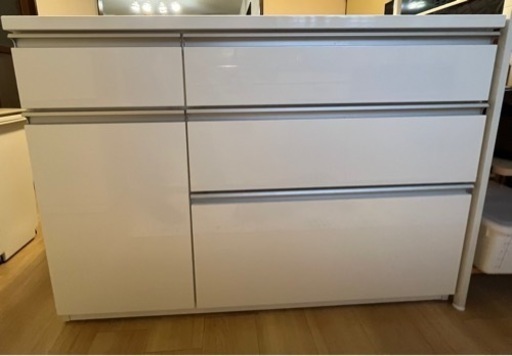 キッチンカウンター、テーブル、イス２脚セット