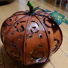 ブリキ ランタン　jack-o-lantern　の画像