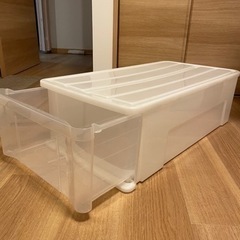 衣装ケース2点セット　幅38.5×奥行73.5×高さ23cmの画像