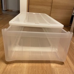 衣装ケース2点セット　幅38.5×奥行73.5×高さ23cmの画像