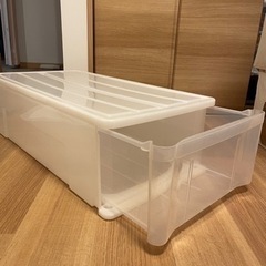 衣装ケース2点セット　幅38.5×奥行73.5×高さ23cmの画像