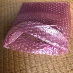 プチプチの袋　梱包資材　ピンクの画像
