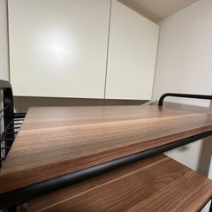 ニトリ　ランドリーラック　ウォールナットの画像