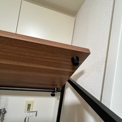 ニトリ　ランドリーラック　ウォールナットの画像