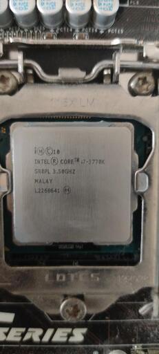 i7 3770k、メモリ、cpuクーラー