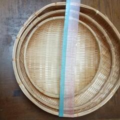 竹ざる３個の画像