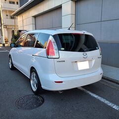 プレマシー20CS　H22　車検5/1　走行53000ｋ　純正メモリーナビ＆フルセグＴＶ　カラーバックカメラ　ＥＴＣ　両側パワースライドドア　社外17AW　コーナーセンサー　1オーナー記録簿の画像