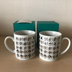 未使用◆歴代首相漫像◆ペア　マグカップ◆菅首相