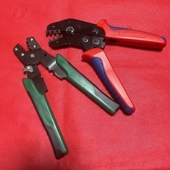 電工ペンチ　圧着ペンチ　２本セット　ギボシ端子加工などに