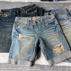 デニムパンツ3本セットの画像