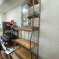 リサイクルショップどりーむ鹿大前店　No２６１８　ドレッサー　ラック　西洋風　アンティーク調　映えます( ﾟДﾟ)の画像