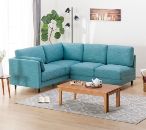 ニトリ　コーナーソファ　(CA10 DR-TBL)