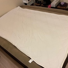 【セミダブル】ニトリ吸水速乾敷きパッド&他メーカーBOXシーツ