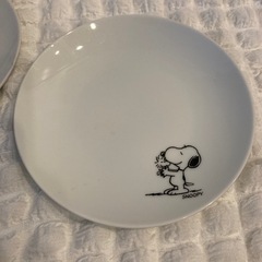 スヌーピー 丸皿 プレート小2枚セットの画像