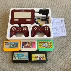ファミコン（互換性)本体ソフト5本セット動作OK!