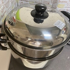 蒸し鍋+ハンドミキサー　の画像