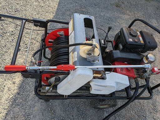 鹿児島発　共立　自走巻き取り動噴VSC3510　ノズル付き　キャブレター新品交換済み