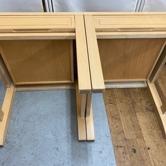 R481 サイドテーブル、ナイトテーブル、2点セット 幅44cm 美品