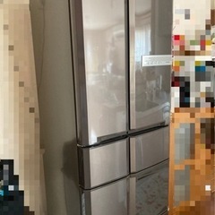 【引取り限定】三菱6ドアノンフロン冷蔵庫 MR-G42N-BR