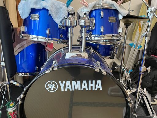 YAMAHA ドラムセット RYDEEN HPM 青色 ヤマハ音楽機 drum