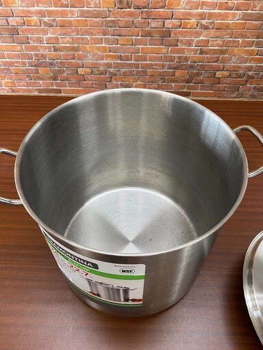 【店頭引き取り限定・中古品】トラモンティーナ　ステンレス 22.7L 寸胴鍋《Tramontina Stainless Steel 24QT Stock Pot》