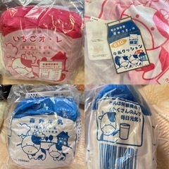 新品　特大ぬいぐるみセット　くったりパンダスーパーBIG ヤングドーナツ2種　オンクレ限定牛乳クッションなどの画像